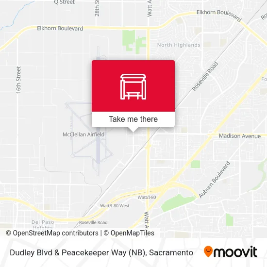 Mapa de Dudley Blvd & Peacekeeper Way (NB)