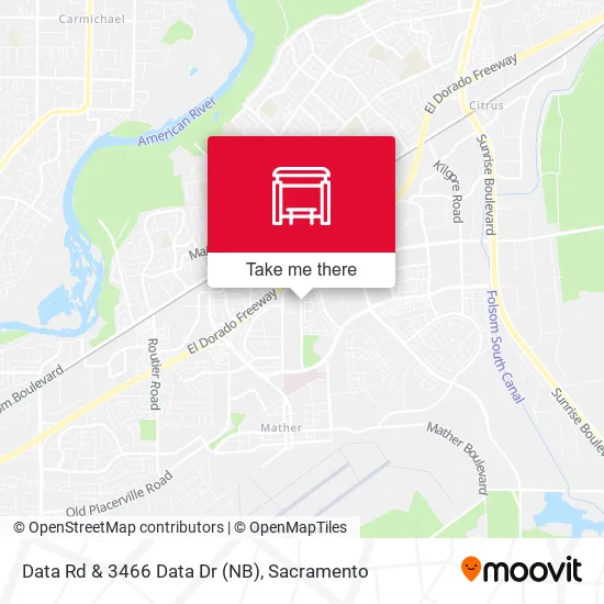 Data Rd & 3466 Data Dr (NB) map