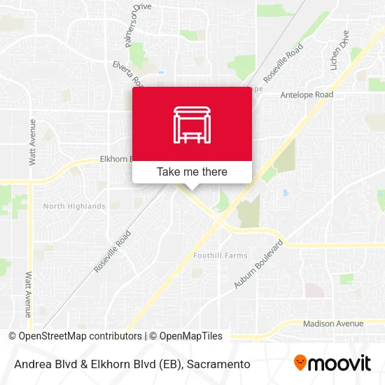 Mapa de Andrea Blvd & Elkhorn Blvd (EB)