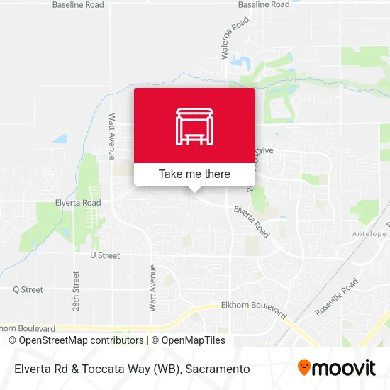 Elverta Rd & Toccata Way (WB) map