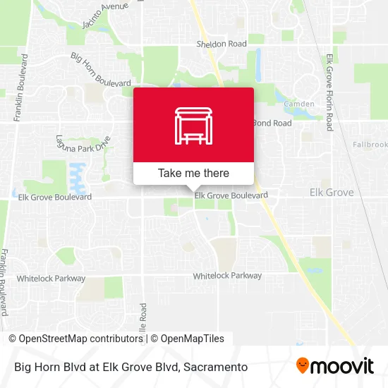 Mapa de Big Horn Blvd at Elk Grove Blvd