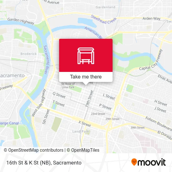 16th St & K St (NB) map