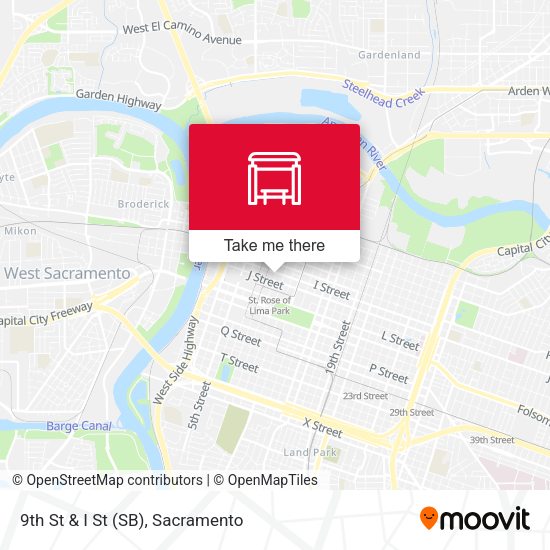 9th St & I St (SB) map