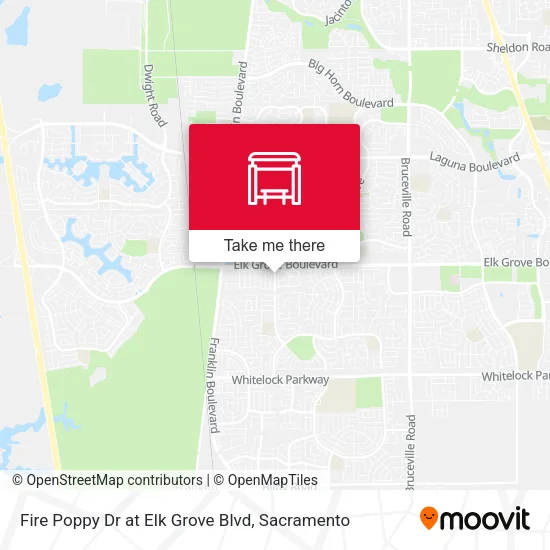 Mapa de Fire Poppy Dr at Elk Grove Blvd