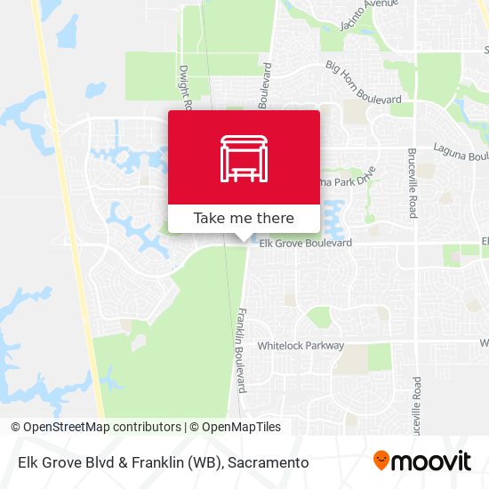 Elk Grove Blvd & Franklin (WB) map