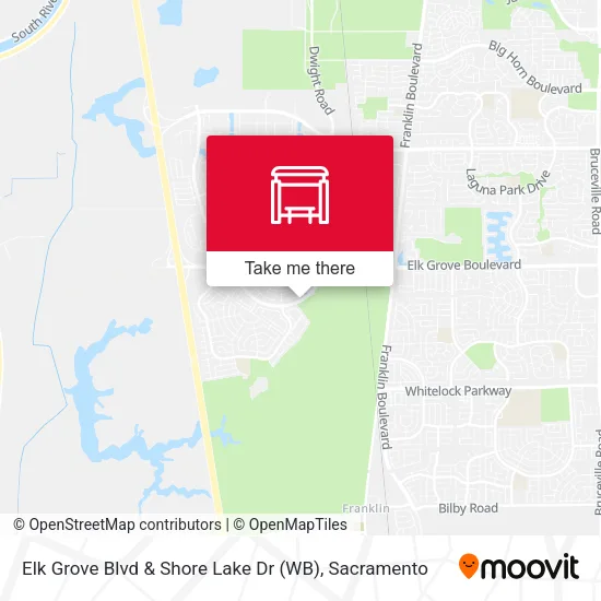 Mapa de Elk Grove Blvd & Shore Lake Dr (WB)