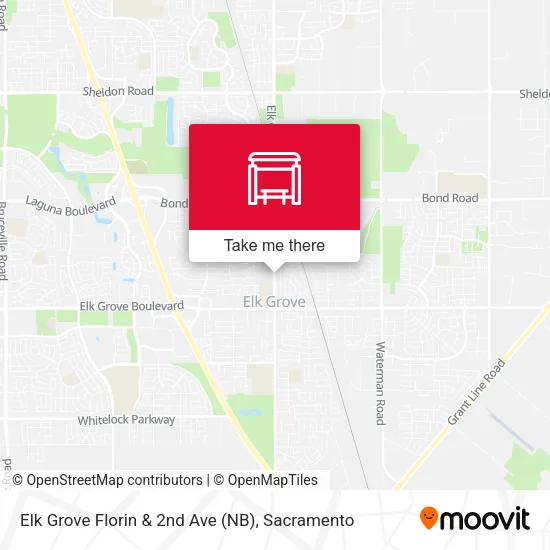 Mapa de Elk Grove Florin & 2nd Ave (NB)