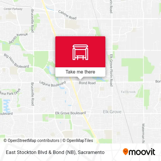 Mapa de East Stockton Blvd & Bond (NB)