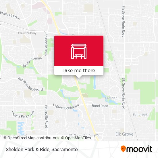 Sheldon Park & Ride map