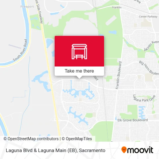 Mapa de Laguna Blvd & Laguna Main (EB)