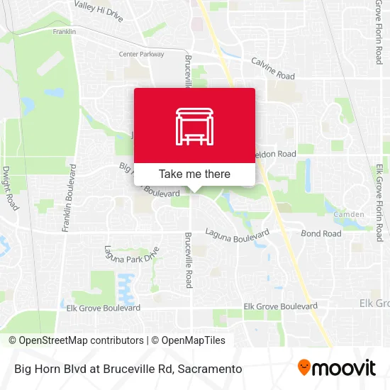 Mapa de Big Horn Blvd at Bruceville Rd
