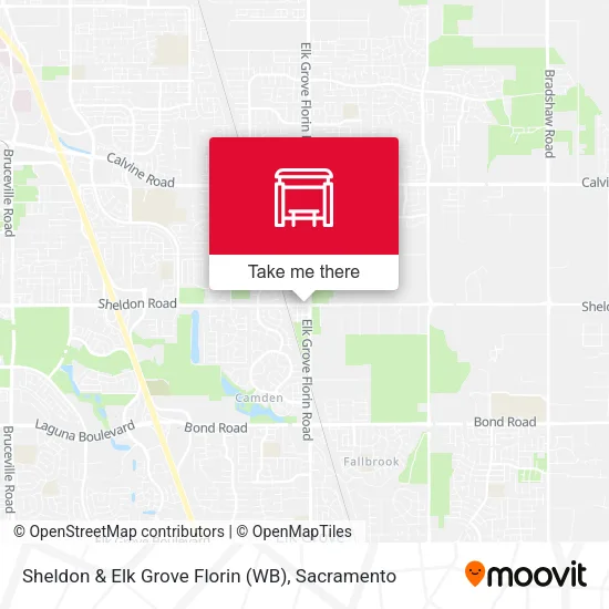 Sheldon & Elk Grove Florin (WB) map