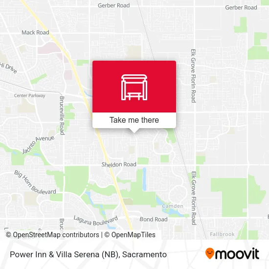 Mapa de Power Inn & Villa Serena (NB)