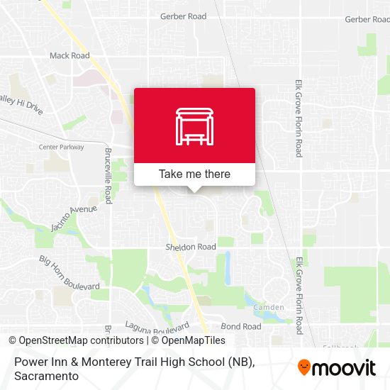 Power Inn & Monterey Trail High School (NB) map