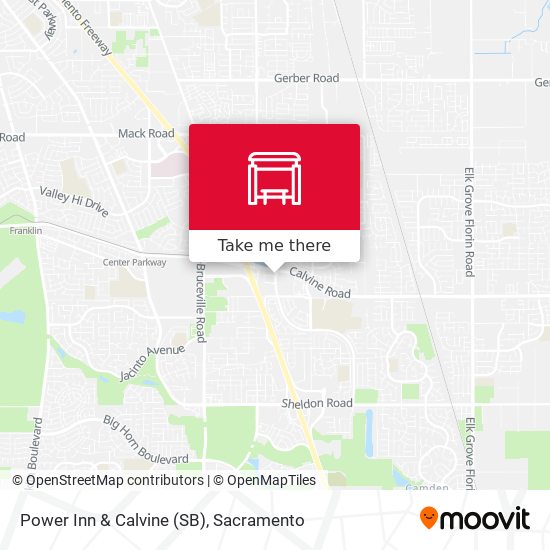 Power Inn & Calvine (SB) map