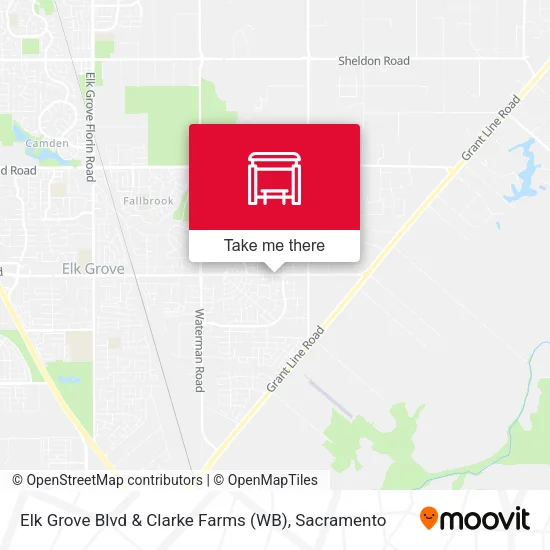 Mapa de Elk Grove Blvd & Clarke Farms (WB)