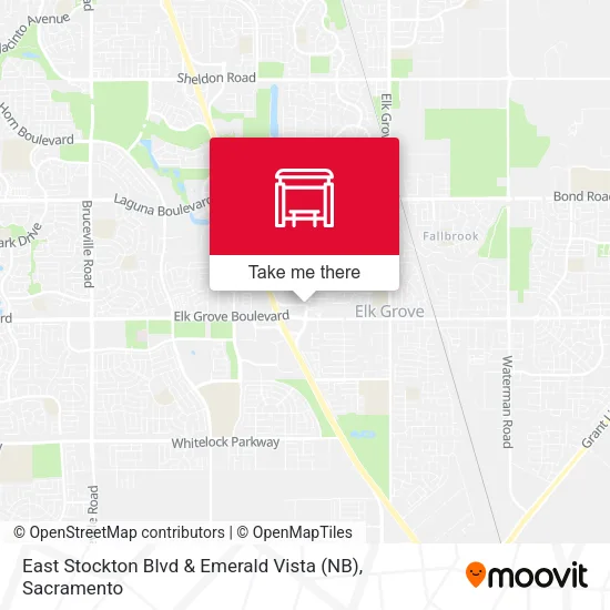 Mapa de East Stockton Blvd & Emerald Vista (NB)
