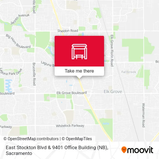 Mapa de East Stockton Blvd & 9401 Office Building (NB)