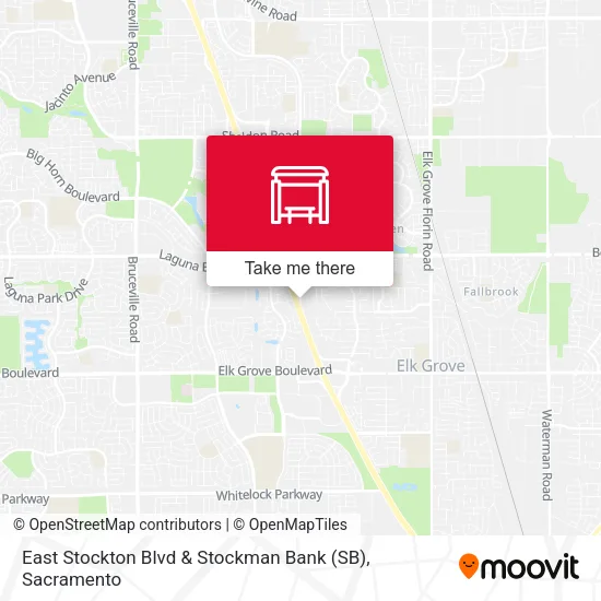 Mapa de East Stockton Blvd & Stockman Bank (SB)