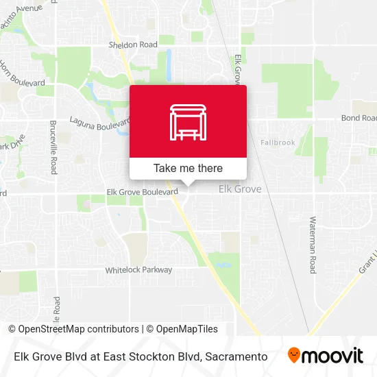 Mapa de Elk Grove Blvd at East Stockton Blvd