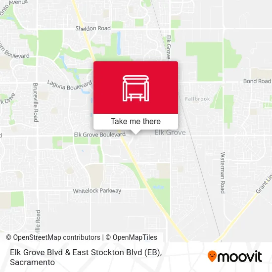 Mapa de Elk Grove Blvd & East Stockton Blvd (EB)