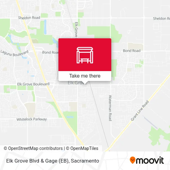 Elk Grove Blvd & Gage (EB) map