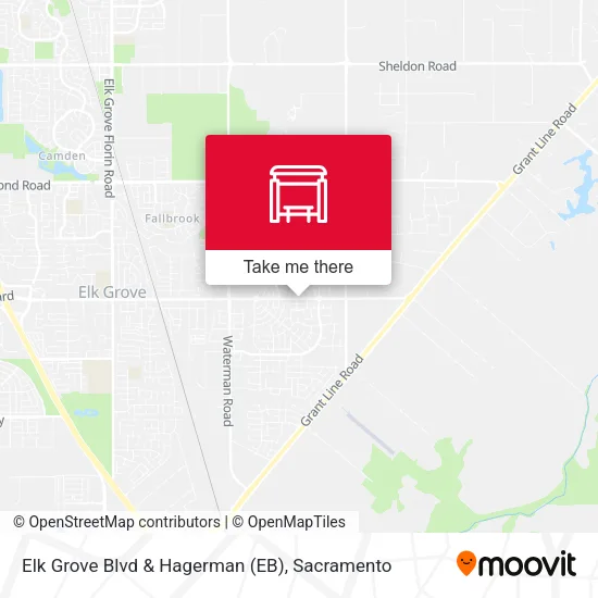 Mapa de Elk Grove Blvd & Hagerman (EB)