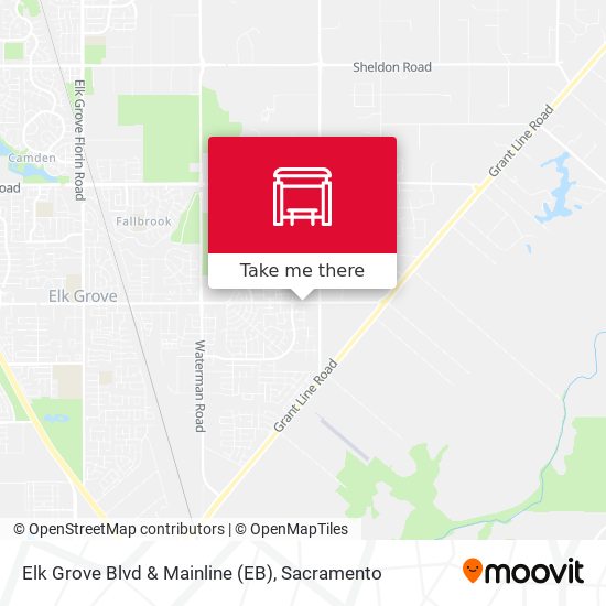 Elk Grove Blvd & Mainline (EB) map