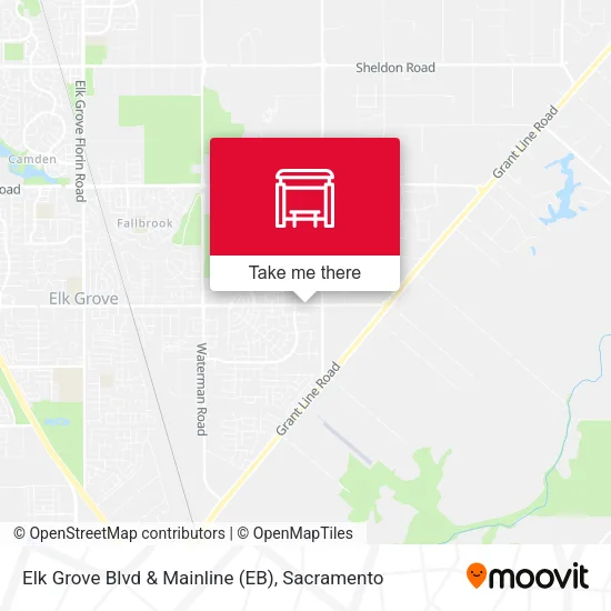 Mapa de Elk Grove Blvd & Mainline (EB)
