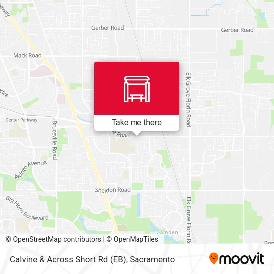 Calvine & Across Short Rd (EB) map
