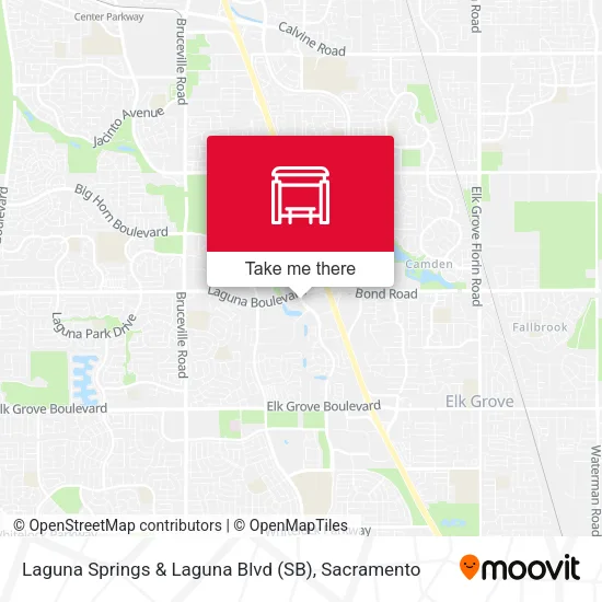 Mapa de Laguna Springs & Laguna Blvd (SB)