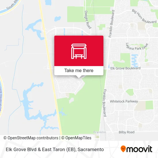 Elk Grove Blvd & East Taron (EB) map