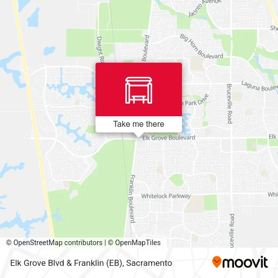 Mapa de Elk Grove Blvd & Franklin (EB)