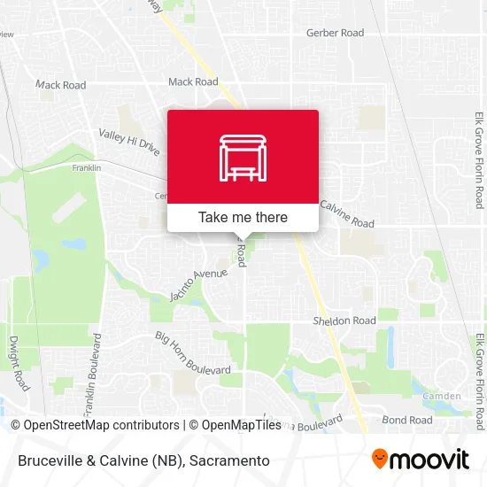 Mapa de Bruceville & Calvine (NB)