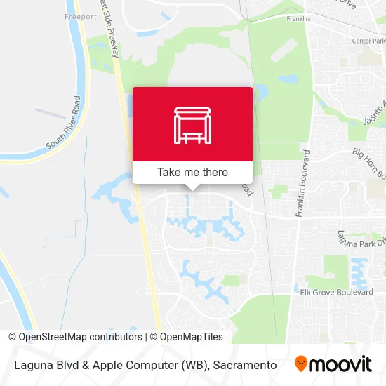 Mapa de Laguna Blvd & Apple Computer (WB)