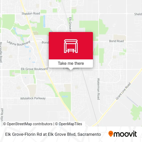 Elk Grove-Florin Rd at Elk Grove Blvd map