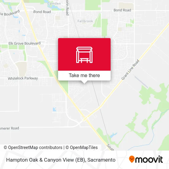 Hampton Oak & Canyon View (EB) map