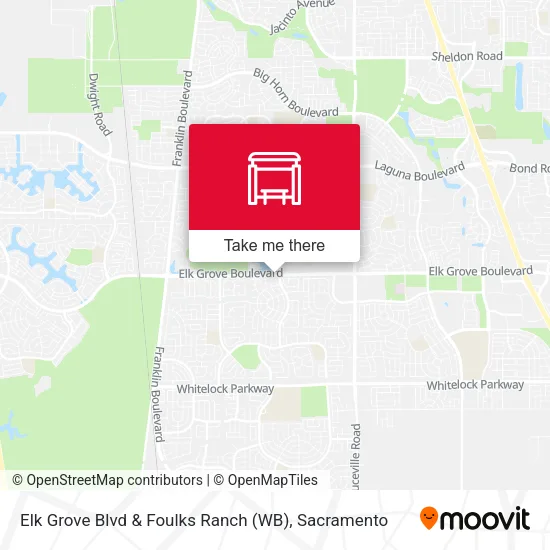 Mapa de Elk Grove Blvd & Foulks Ranch (WB)