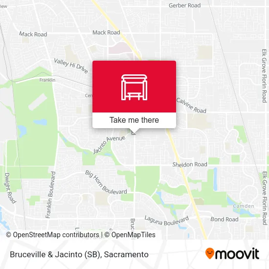 Bruceville & Jacinto (SB) map