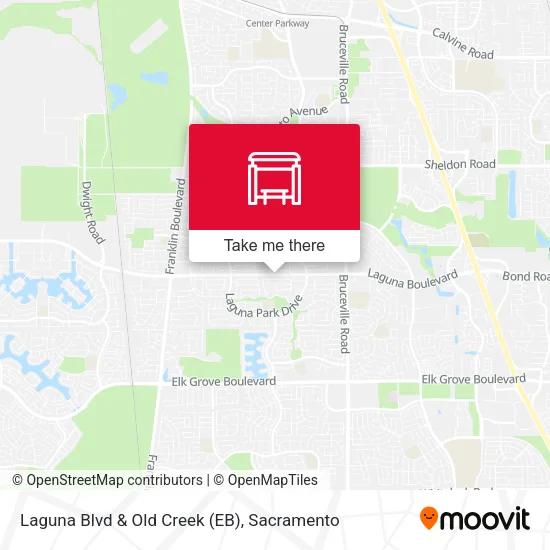Laguna Blvd & Old Creek (EB) map