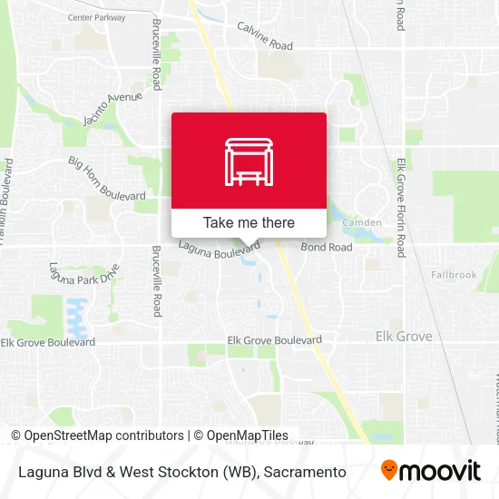 Mapa de Laguna Blvd & West Stockton (WB)