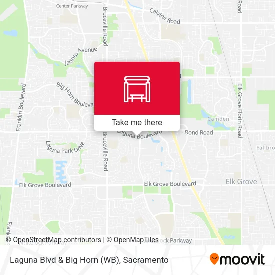 Mapa de Laguna Blvd & Big Horn (WB)