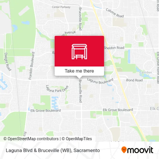 Mapa de Laguna Blvd & Bruceville (WB)