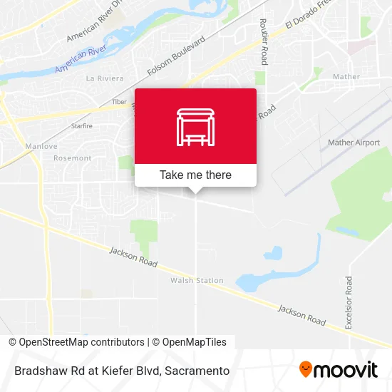 Bradshaw Rd at Kiefer Blvd map