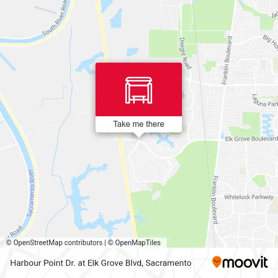 Mapa de Harbour Point Dr. at Elk Grove Blvd