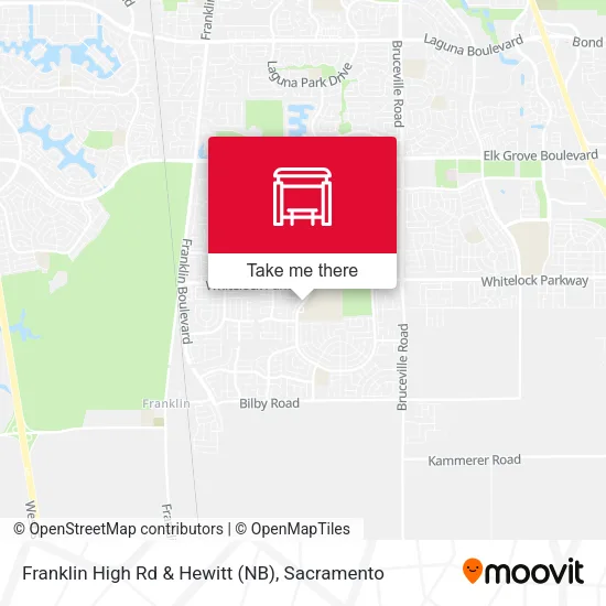 Franklin High Rd & Hewitt (NB) map