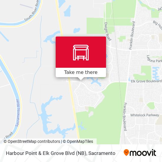 Harbour Point & Elk Grove Blvd (NB) map
