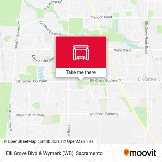 Elk Grove Blvd & Wymark (WB) map