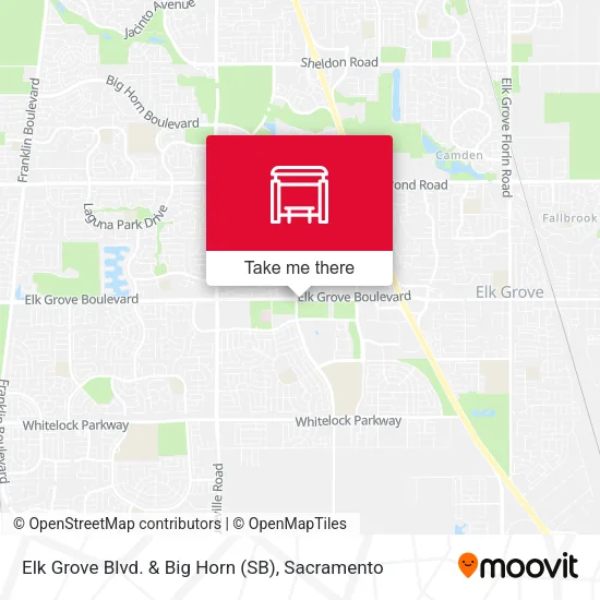 Mapa de Elk Grove Blvd. & Big Horn (SB)