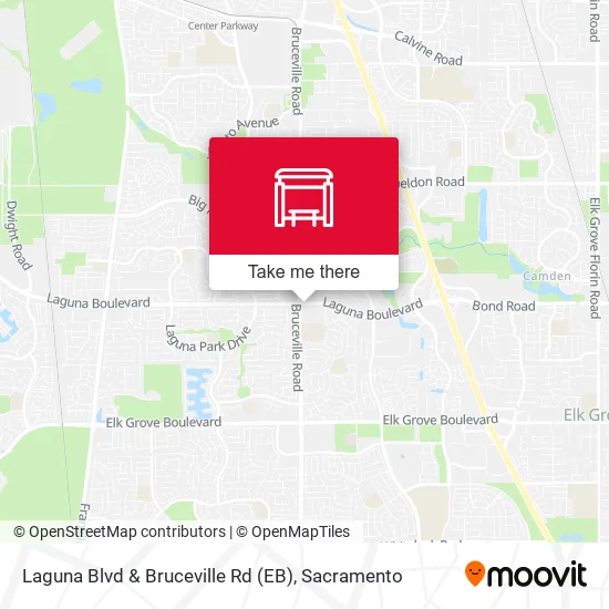 Mapa de Laguna Blvd & Bruceville Rd (EB)